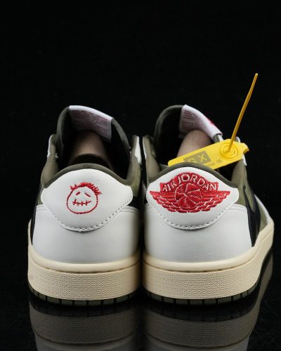 Jordan × Travis Scott Air Jordan 1 Low OG 8.0 Medium Olive — DM7866-200 · GX Batch