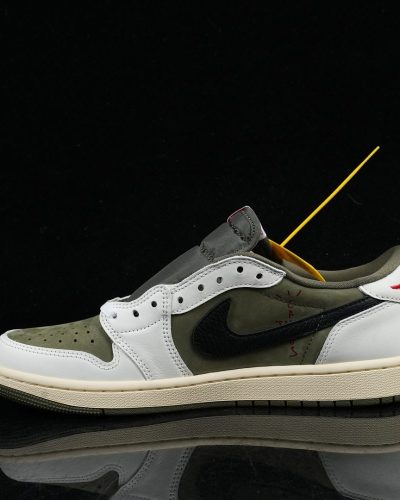 Jordan × Travis Scott Air Jordan 1 Low OG 8.0 Medium Olive — DM7866-200 · GX Batch