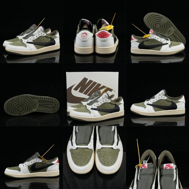 Jordan × Travis Scott Air Jordan 1 Low OG 8.0 Medium Olive — DM7866-200 · GX Batch