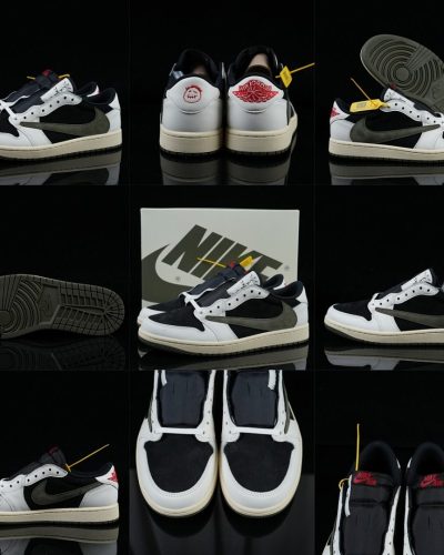 Jordan × Travis Scott Air Jordan 1 Low 5.0 Medium Olive — DZ4137-106 · GX Batch