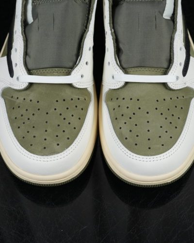 Jordan × Travis Scott Air Jordan 1 Low OG 8.0 Medium Olive — DM7866-200 · GX Batch